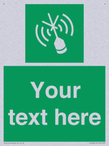 Custom sign safe condition Emergency position beacon